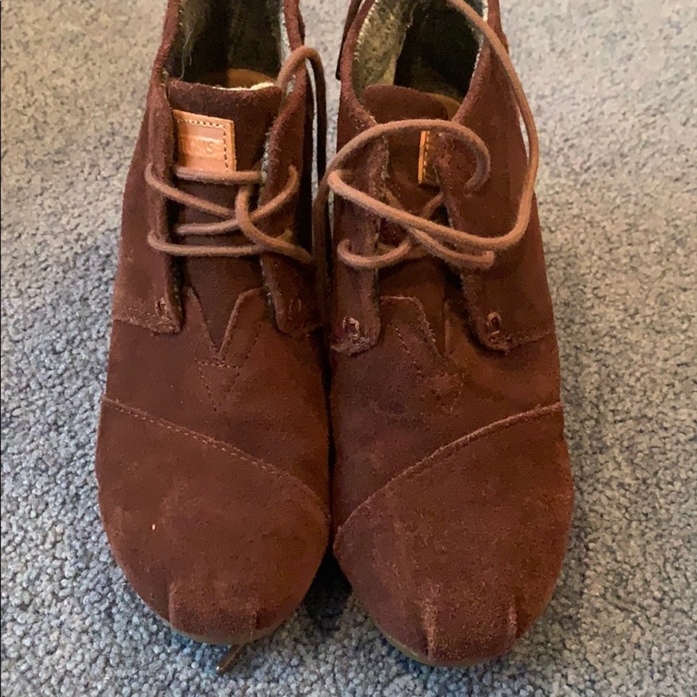 Toms wedge booties